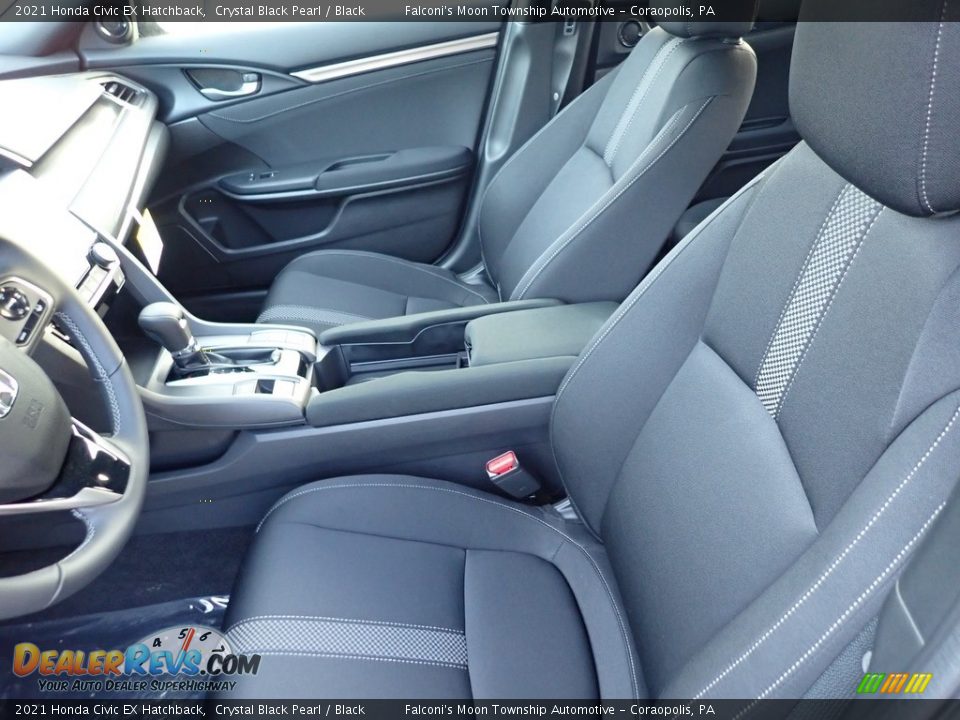 Front Seat of 2021 Honda Civic EX Hatchback Photo #8