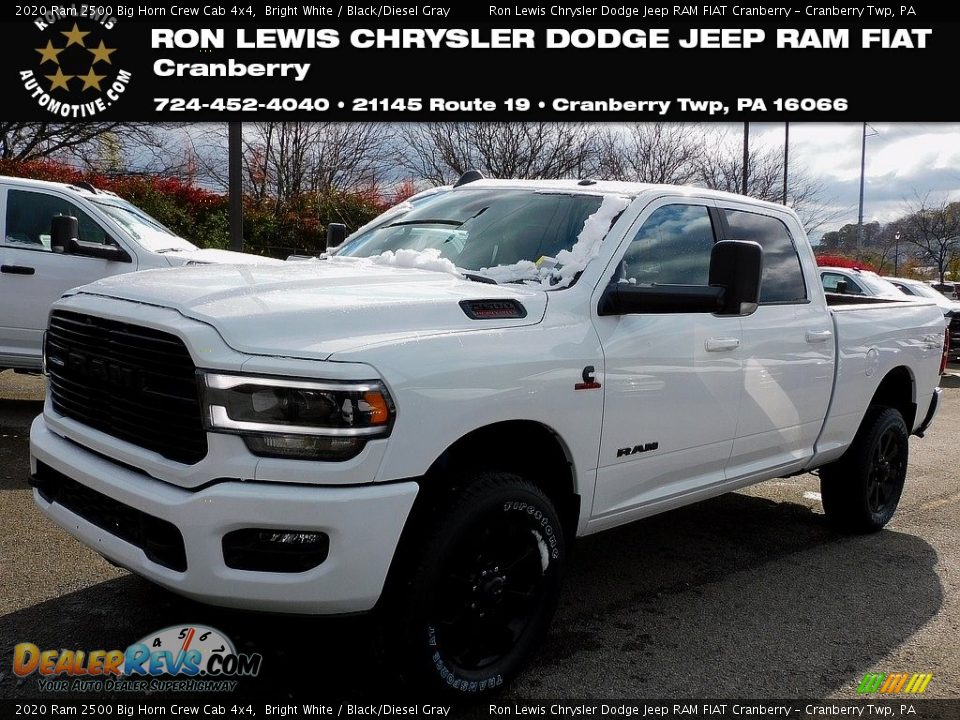 2020 Ram 2500 Big Horn Crew Cab 4x4 Bright White / Black/Diesel Gray Photo #1