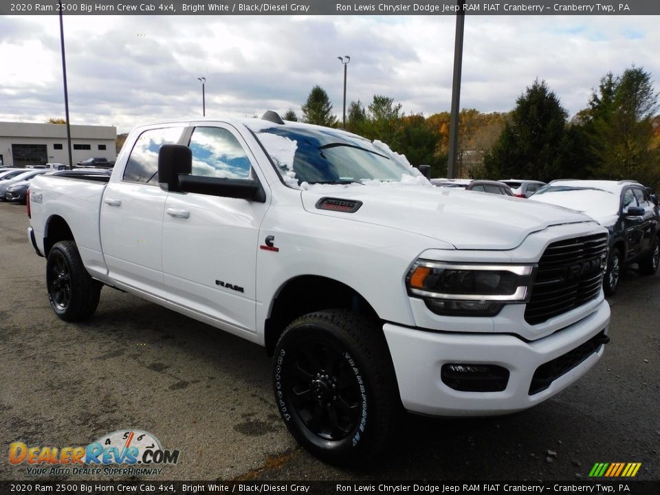 2020 Ram 2500 Big Horn Crew Cab 4x4 Bright White / Black/Diesel Gray Photo #3