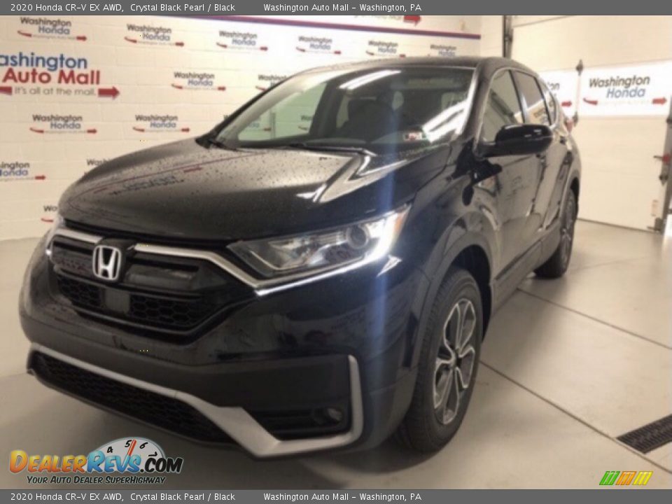 2020 Honda CR-V EX AWD Crystal Black Pearl / Black Photo #1