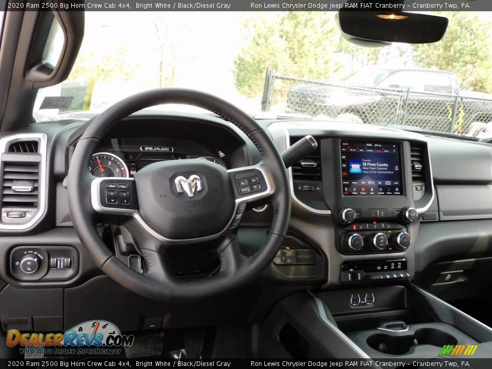2020 Ram 2500 Big Horn Crew Cab 4x4 Bright White / Black/Diesel Gray Photo #12