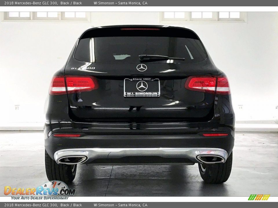 2018 Mercedes-Benz GLC 300 Black / Black Photo #3