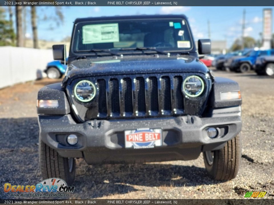 2021 Jeep Wrangler Unlimited Sport 4x4 Black / Black Photo #3