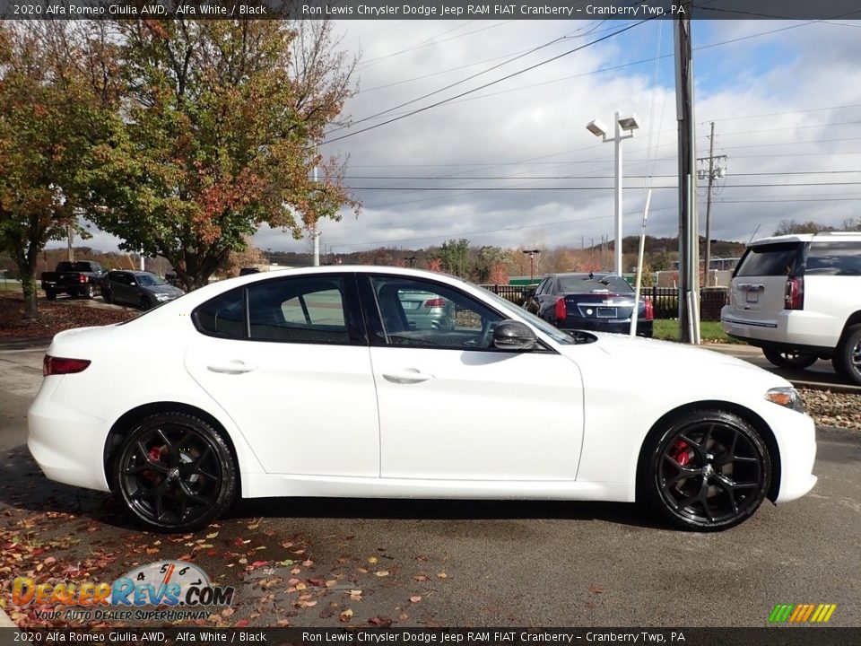 2020 Alfa Romeo Giulia AWD Alfa White / Black Photo #4