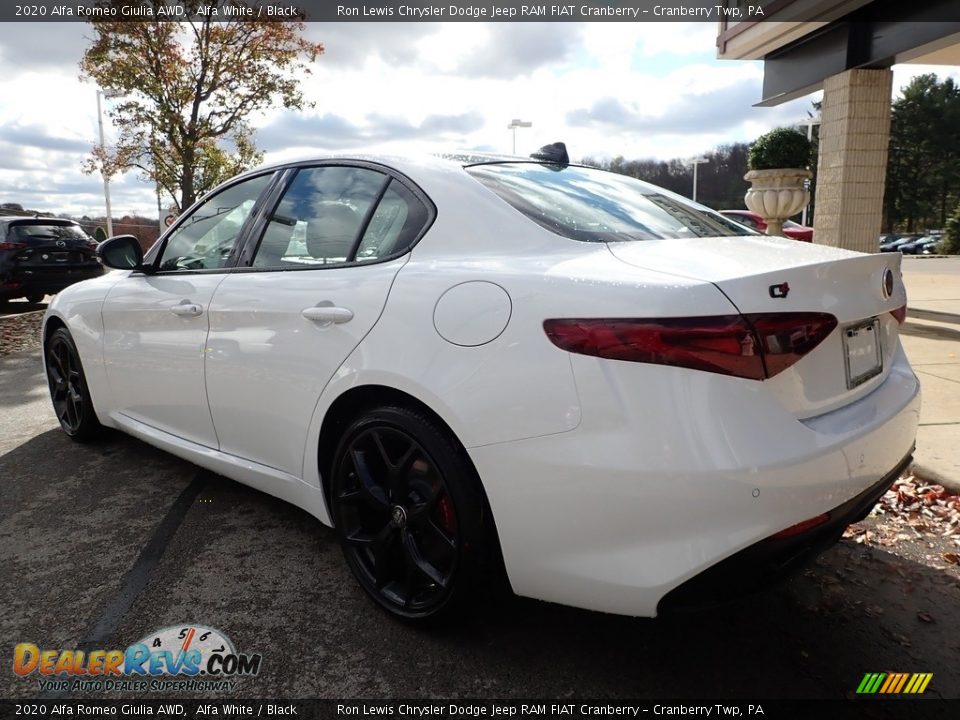 2020 Alfa Romeo Giulia AWD Alfa White / Black Photo #8