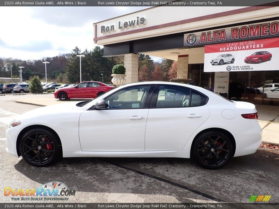 2020 Alfa Romeo Giulia AWD Alfa White / Black Photo #9