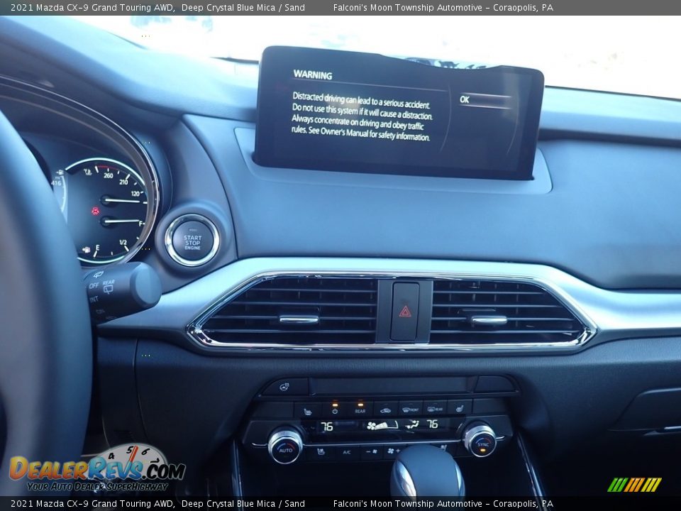 2021 Mazda CX-9 Grand Touring AWD Deep Crystal Blue Mica / Sand Photo #14