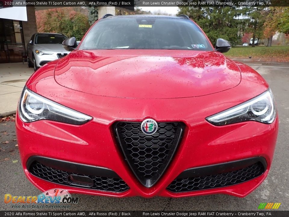 2020 Alfa Romeo Stelvio TI Sport Carbon AWD Alfa Rosso (Red) / Black Photo #2