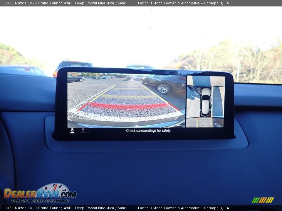 2021 Mazda CX-9 Grand Touring AWD Deep Crystal Blue Mica / Sand Photo #16