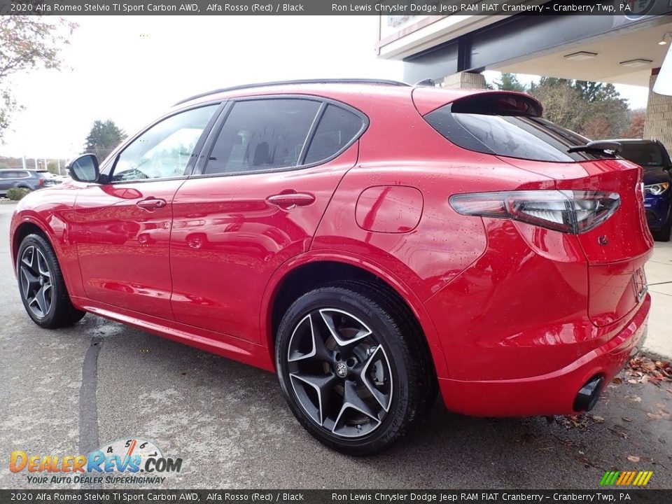 2020 Alfa Romeo Stelvio TI Sport Carbon AWD Alfa Rosso (Red) / Black Photo #8