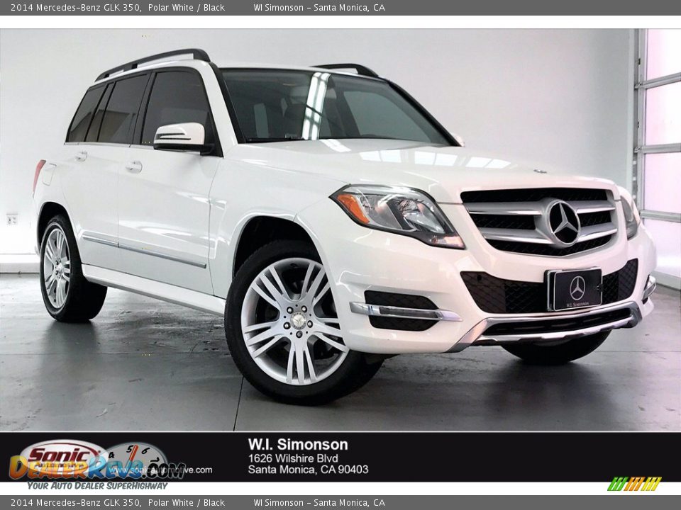 2014 Mercedes-Benz GLK 350 Polar White / Black Photo #1