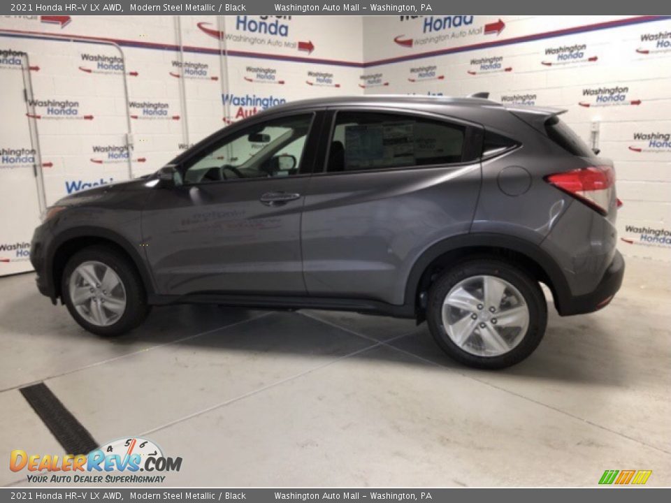2021 Honda HR-V LX AWD Modern Steel Metallic / Black Photo #2