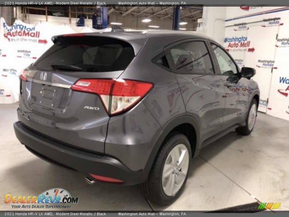 2021 Honda HR-V LX AWD Modern Steel Metallic / Black Photo #3