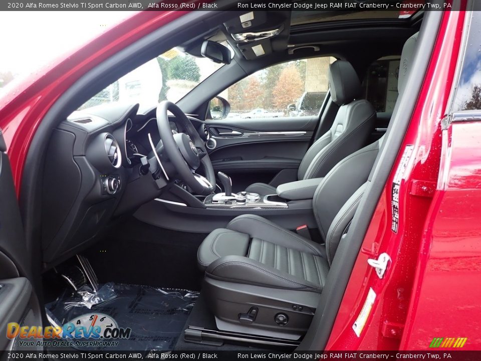 Front Seat of 2020 Alfa Romeo Stelvio TI Sport Carbon AWD Photo #13
