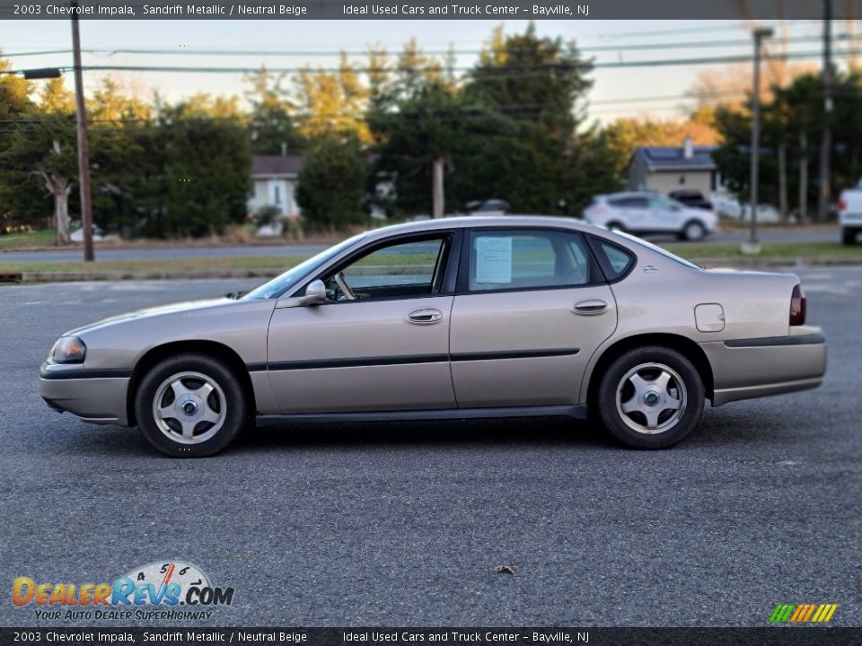 Sandrift Metallic 2003 Chevrolet Impala  Photo #3