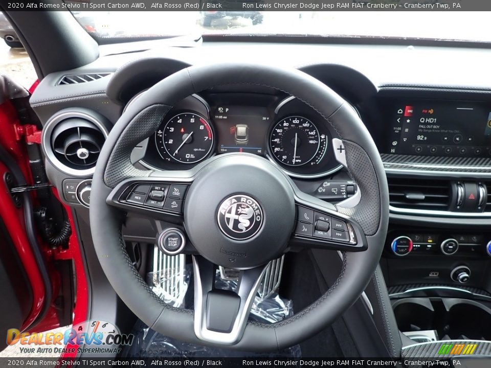 2020 Alfa Romeo Stelvio TI Sport Carbon AWD Steering Wheel Photo #17