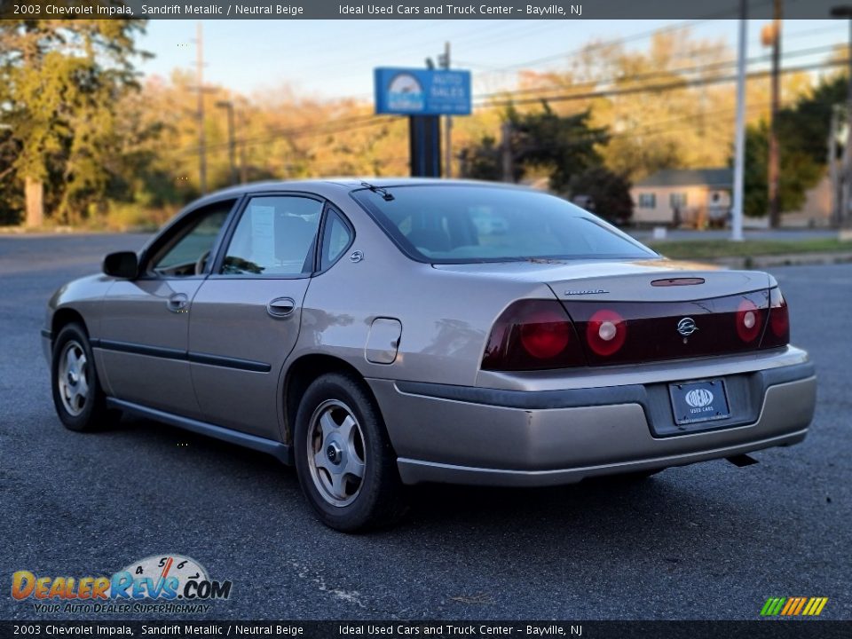 2003 Chevrolet Impala Sandrift Metallic / Neutral Beige Photo #4