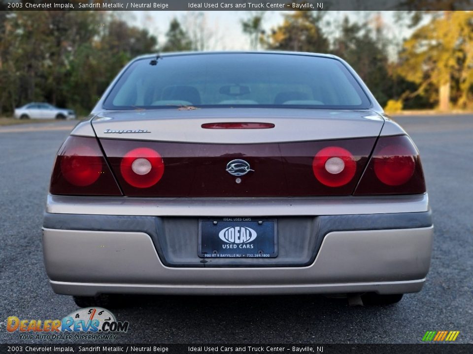 2003 Chevrolet Impala Sandrift Metallic / Neutral Beige Photo #5