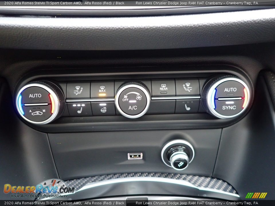 Controls of 2020 Alfa Romeo Stelvio TI Sport Carbon AWD Photo #19