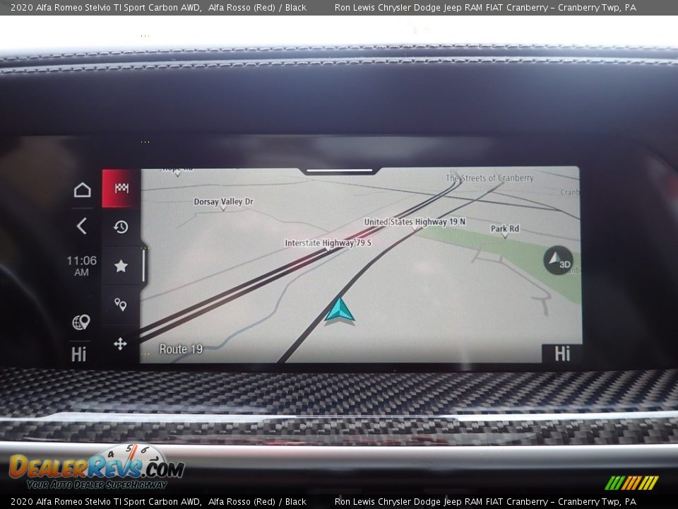 Navigation of 2020 Alfa Romeo Stelvio TI Sport Carbon AWD Photo #20