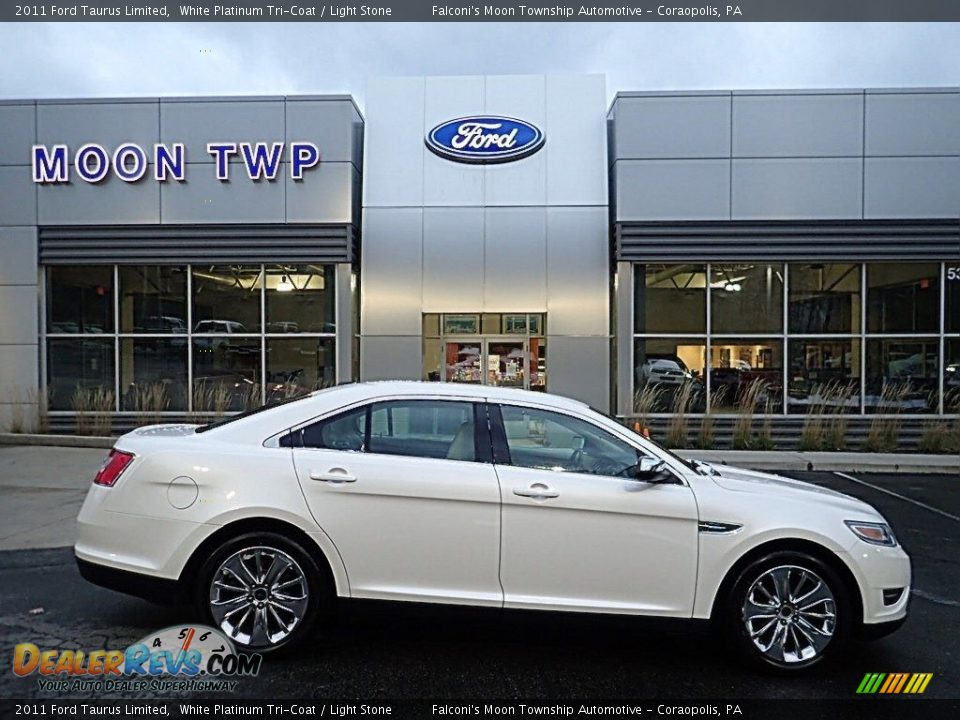 2011 Ford Taurus Limited White Platinum Tri-Coat / Light Stone Photo #1