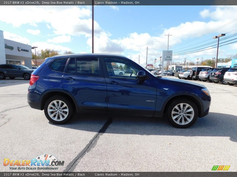 2017 BMW X3 xDrive28i Deep Sea Blue Metallic / Black Photo #3