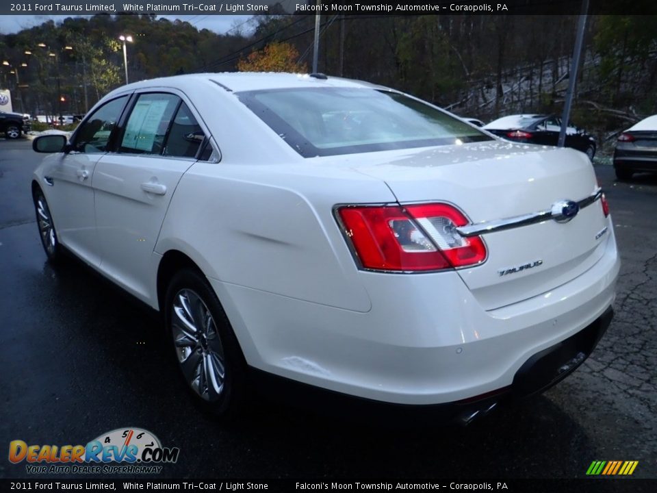 2011 Ford Taurus Limited White Platinum Tri-Coat / Light Stone Photo #4