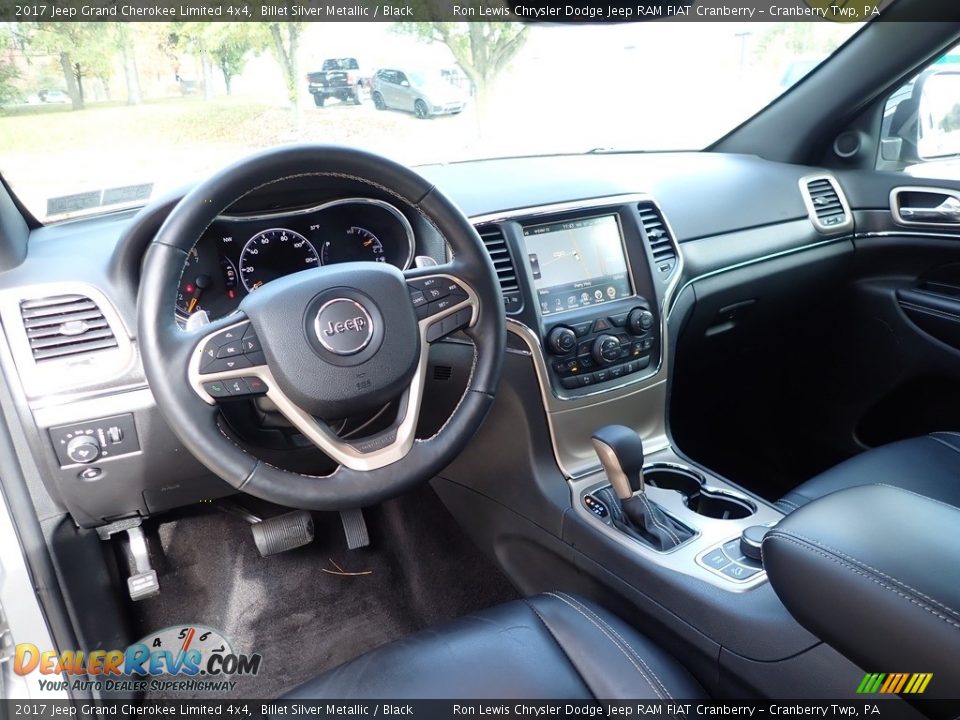 Black Interior - 2017 Jeep Grand Cherokee Limited 4x4 Photo #15