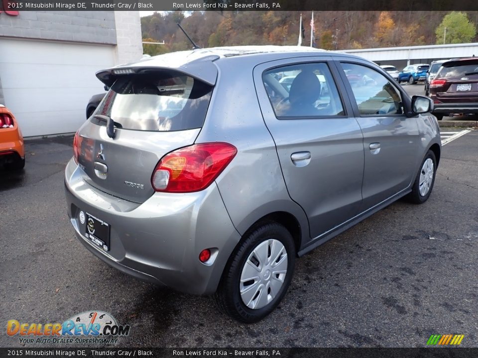 2015 Mitsubishi Mirage DE Thunder Gray / Black Photo #2