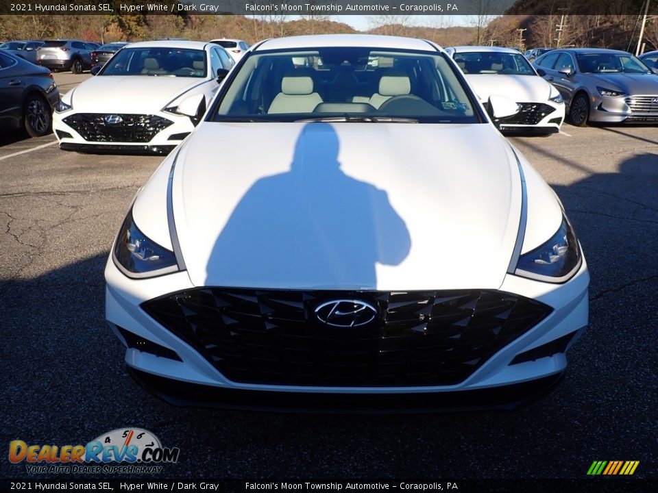 2021 Hyundai Sonata SEL Hyper White / Dark Gray Photo #4