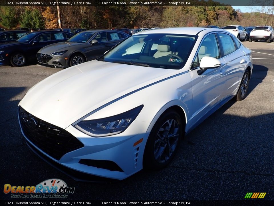 2021 Hyundai Sonata SEL Hyper White / Dark Gray Photo #5