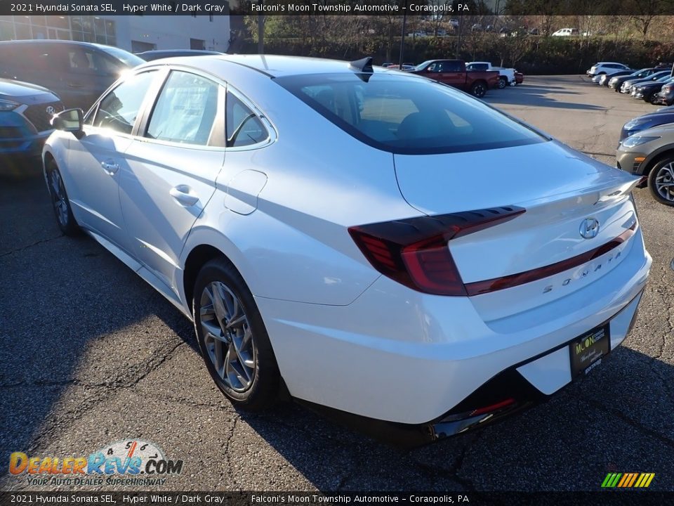 2021 Hyundai Sonata SEL Hyper White / Dark Gray Photo #6