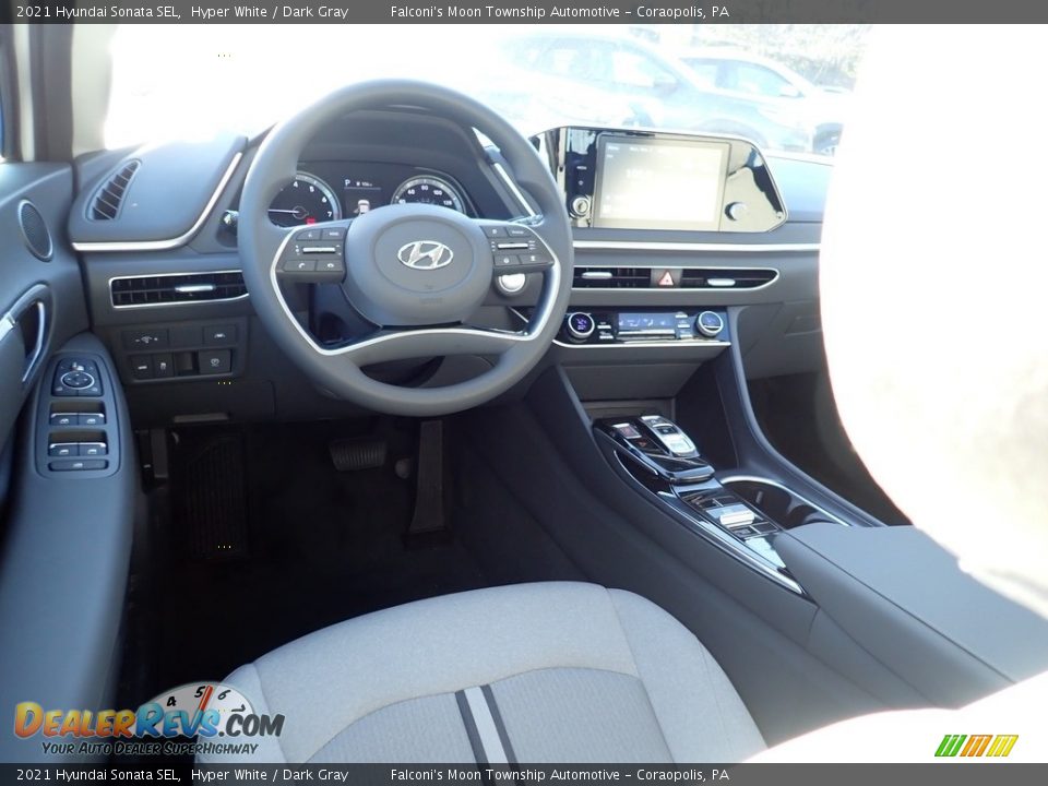 2021 Hyundai Sonata SEL Hyper White / Dark Gray Photo #9