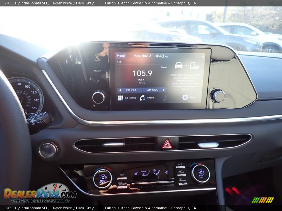 2021 Hyundai Sonata SEL Hyper White / Dark Gray Photo #13