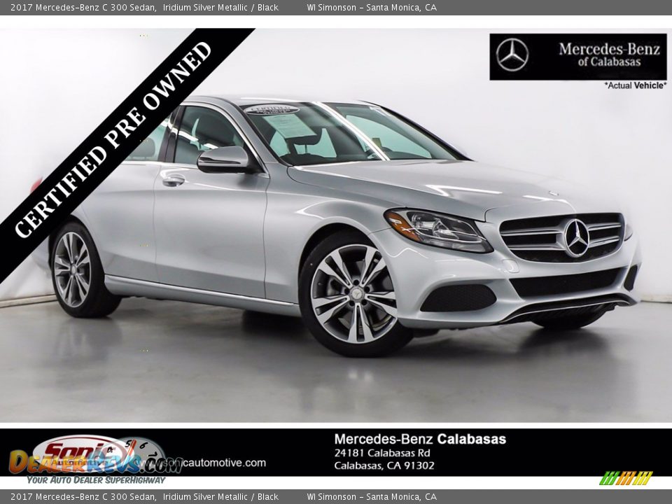 2017 Mercedes-Benz C 300 Sedan Iridium Silver Metallic / Black Photo #1