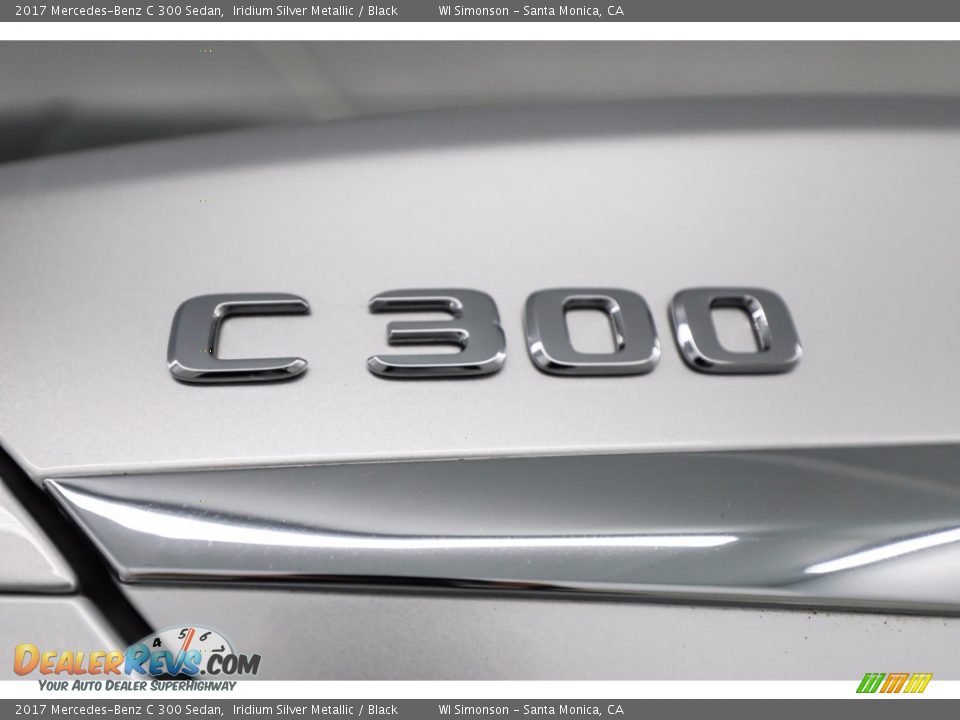 2017 Mercedes-Benz C 300 Sedan Iridium Silver Metallic / Black Photo #9