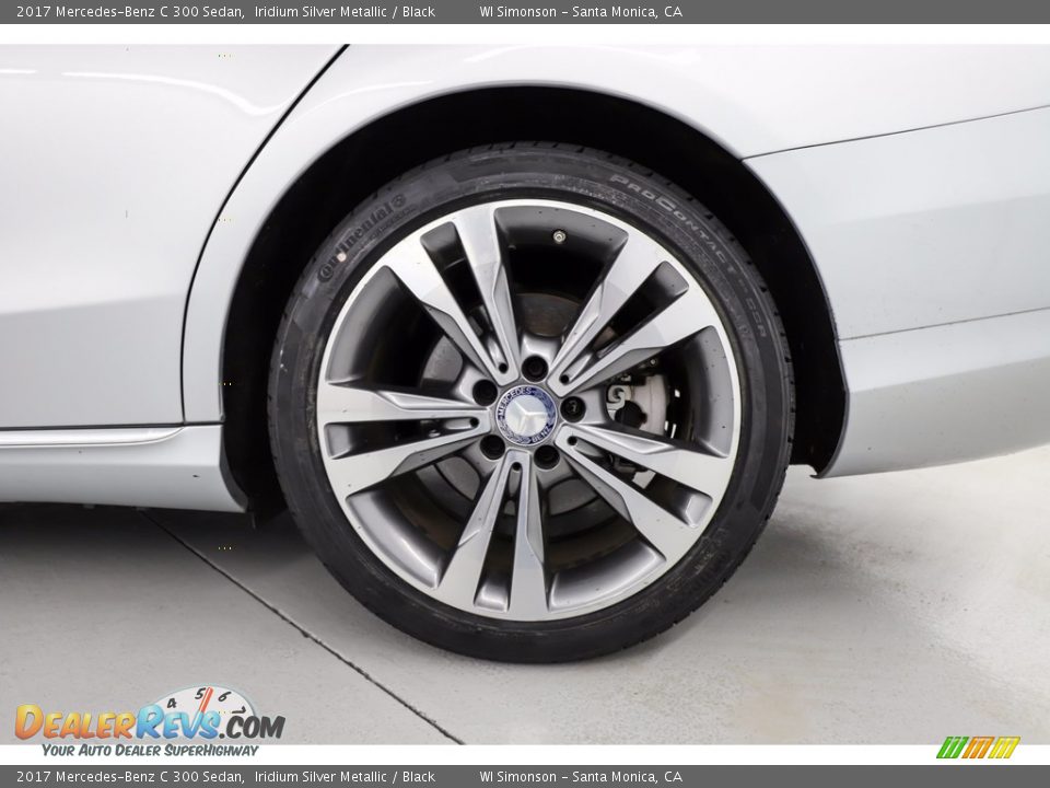 2017 Mercedes-Benz C 300 Sedan Iridium Silver Metallic / Black Photo #18