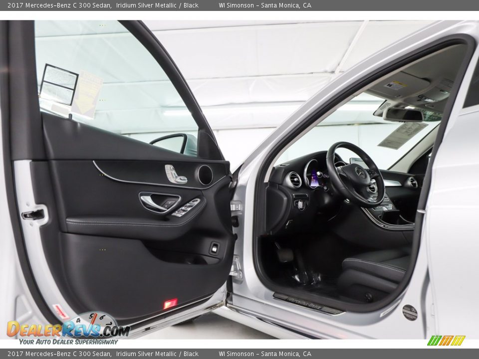 2017 Mercedes-Benz C 300 Sedan Iridium Silver Metallic / Black Photo #19