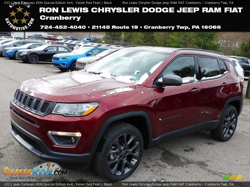 2021 Jeep Compass 80th Special Edition 4x4 Velvet Red Pearl / Black Photo #1