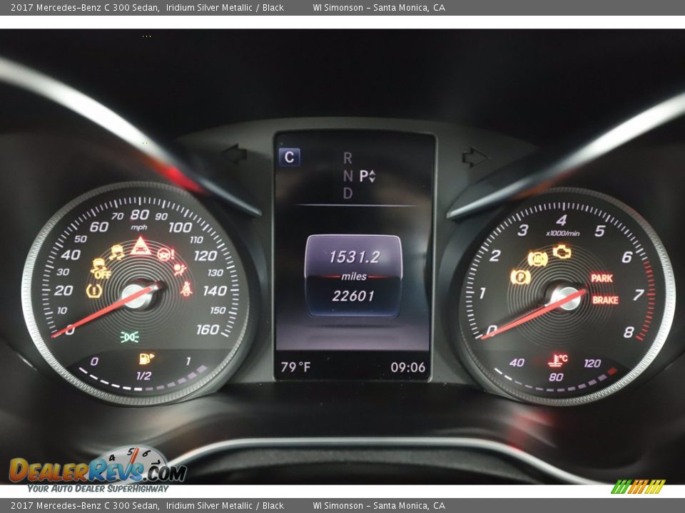 2017 Mercedes-Benz C 300 Sedan Iridium Silver Metallic / Black Photo #28