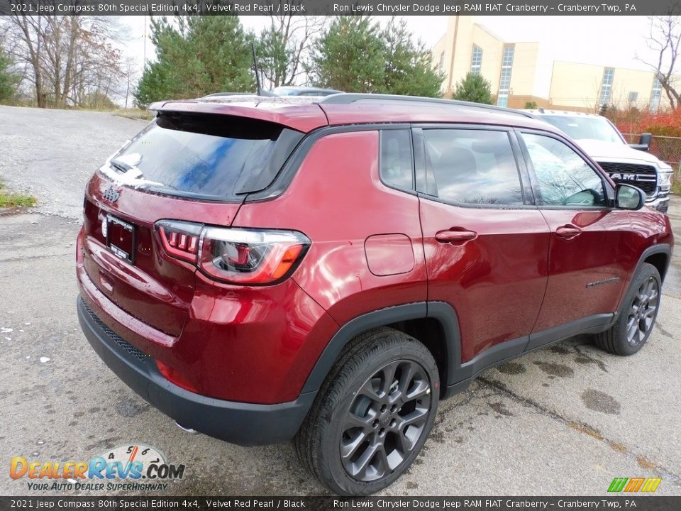 2021 Jeep Compass 80th Special Edition 4x4 Velvet Red Pearl / Black Photo #5