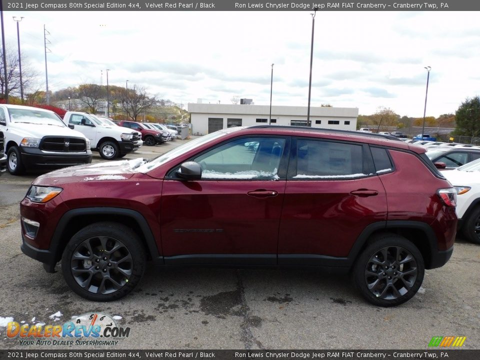 2021 Jeep Compass 80th Special Edition 4x4 Velvet Red Pearl / Black Photo #9