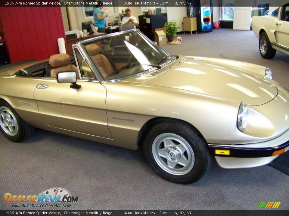 1986 Alfa Romeo Spider Veloce Champagne Metallic / Beige Photo #6