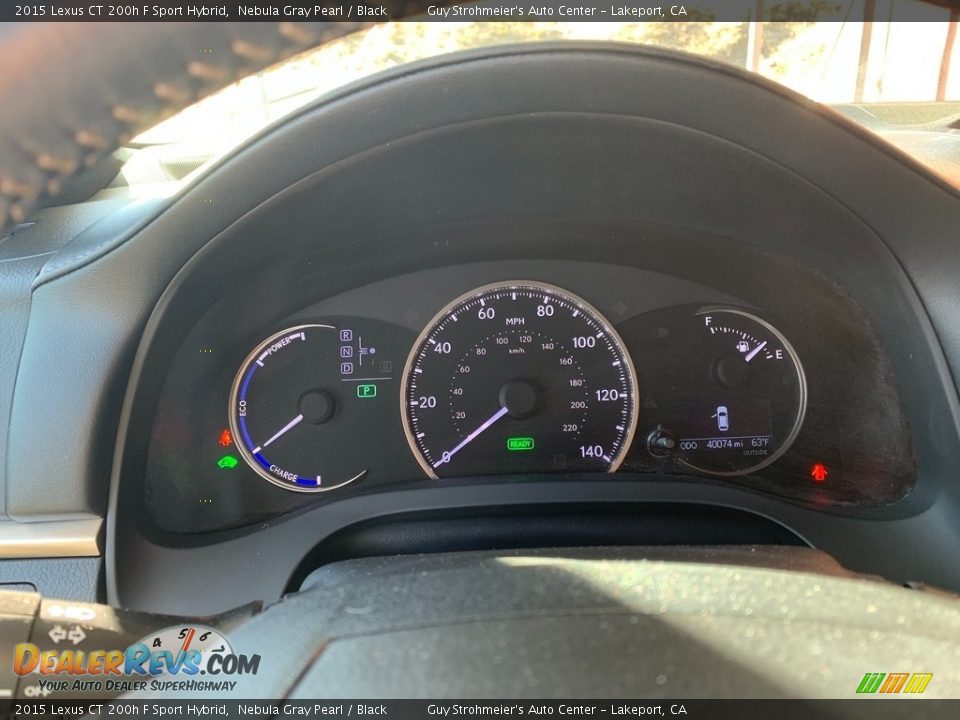 2015 Lexus CT 200h F Sport Hybrid Gauges Photo #15