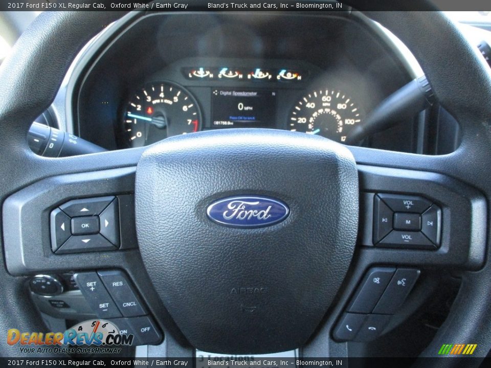 2017 Ford F150 XL Regular Cab Oxford White / Earth Gray Photo #12