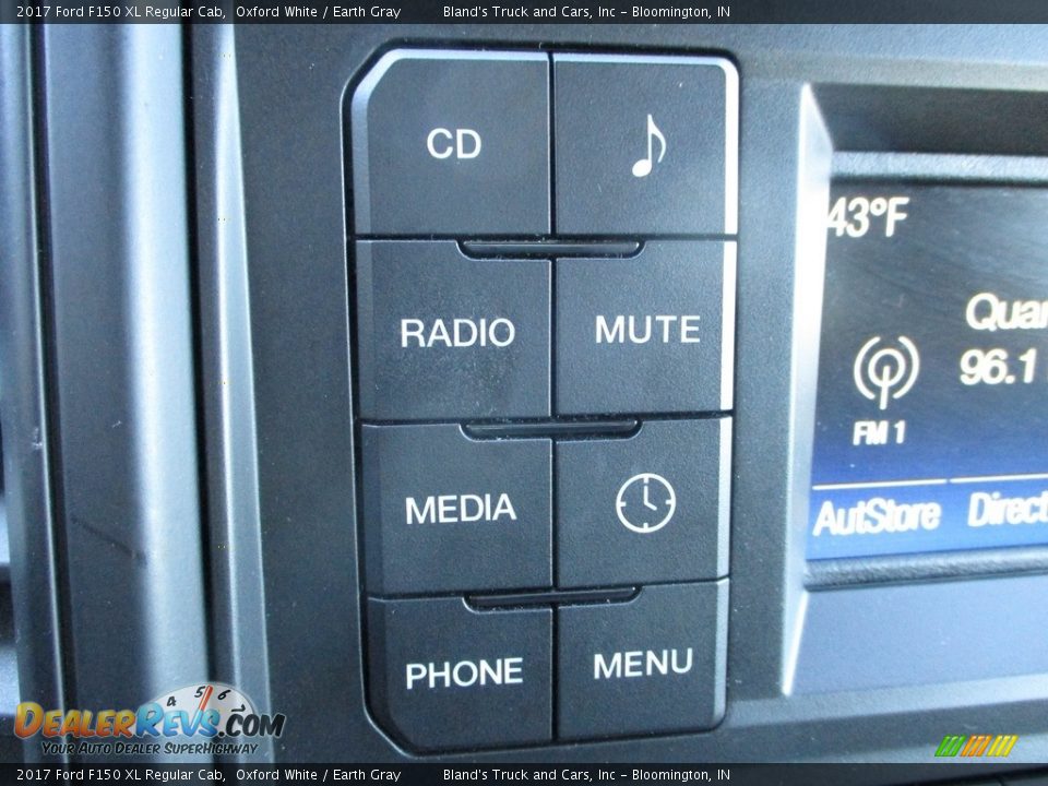 2017 Ford F150 XL Regular Cab Oxford White / Earth Gray Photo #21