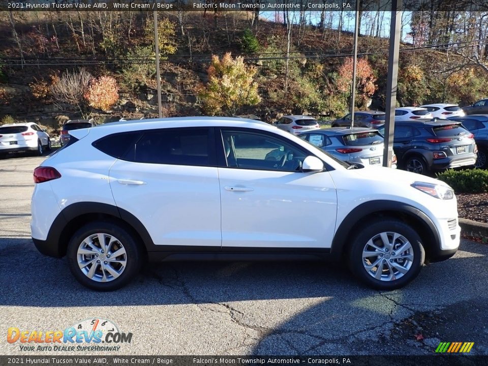 2021 Hyundai Tucson Value AWD White Cream / Beige Photo #1