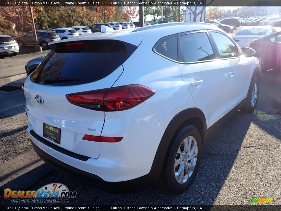 2021 Hyundai Tucson Value AWD White Cream / Beige Photo #2