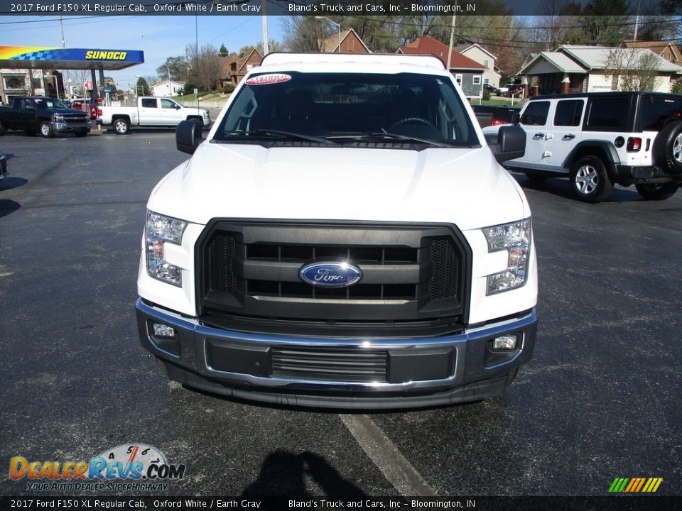 2017 Ford F150 XL Regular Cab Oxford White / Earth Gray Photo #28