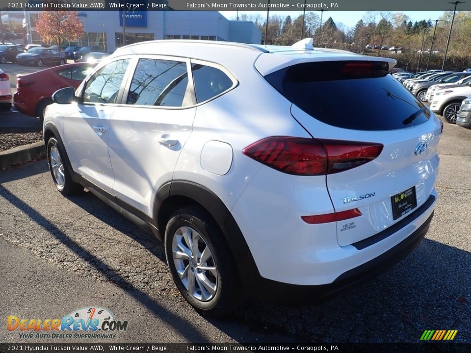 2021 Hyundai Tucson Value AWD White Cream / Beige Photo #6
